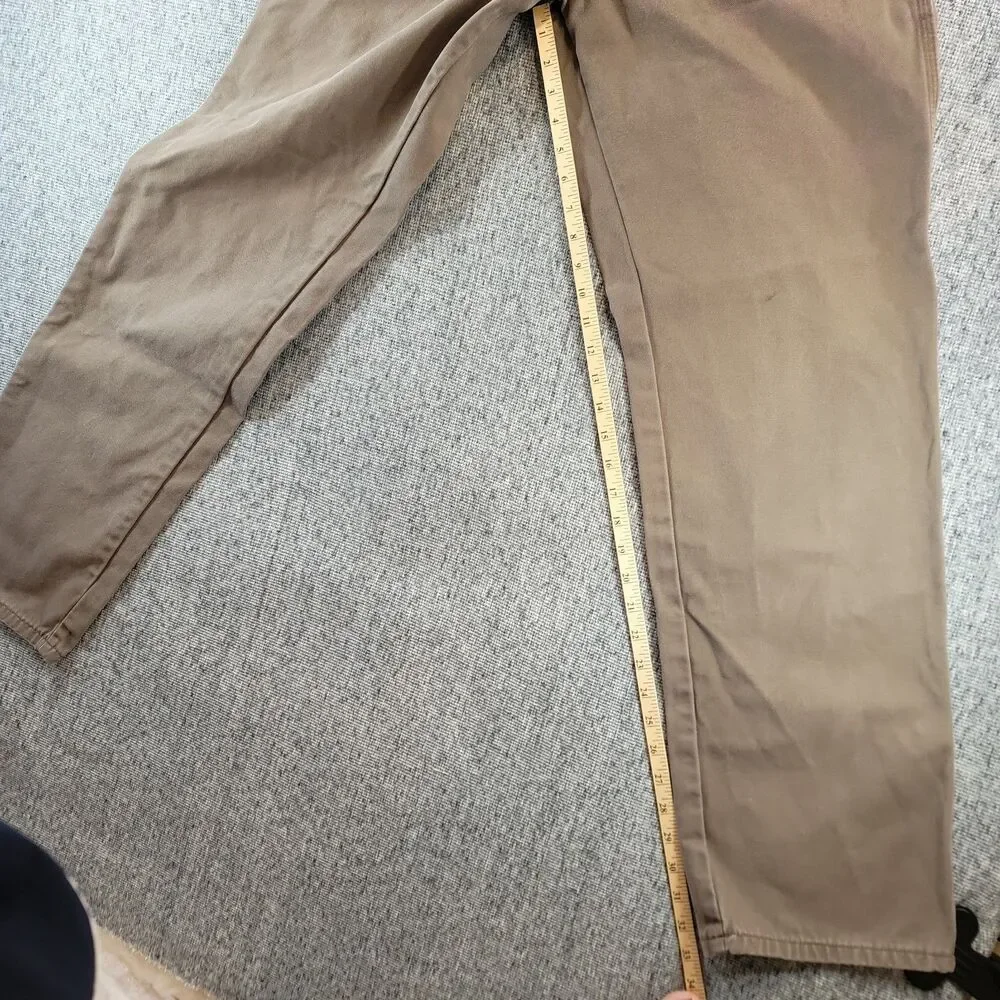 Dickies Canvas Carpenter Pants 29x33 Brown Utility Workwear High Rise No Tag